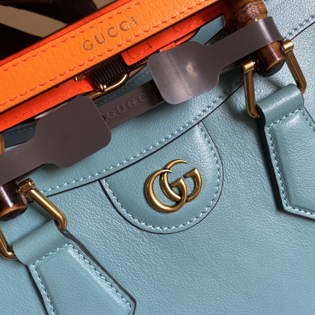 Gucci Diana Small Tote Bag Shoulder Bag 660195 Light blue